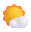 Icono sol y nubes